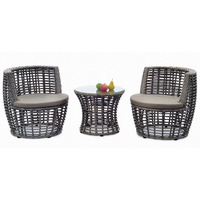 KEG RATTAN WEAVE OUTDOOR SETTING