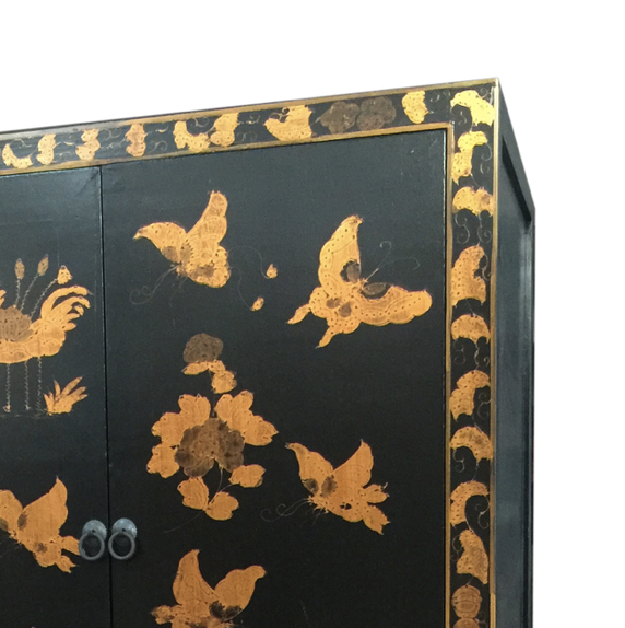 GOLD | TALL BUTTERFLY TIMBER CABINET