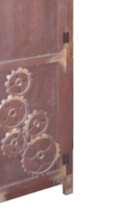 GEARS | RUSTIC DISPLAY CABINET - 1-DOOR