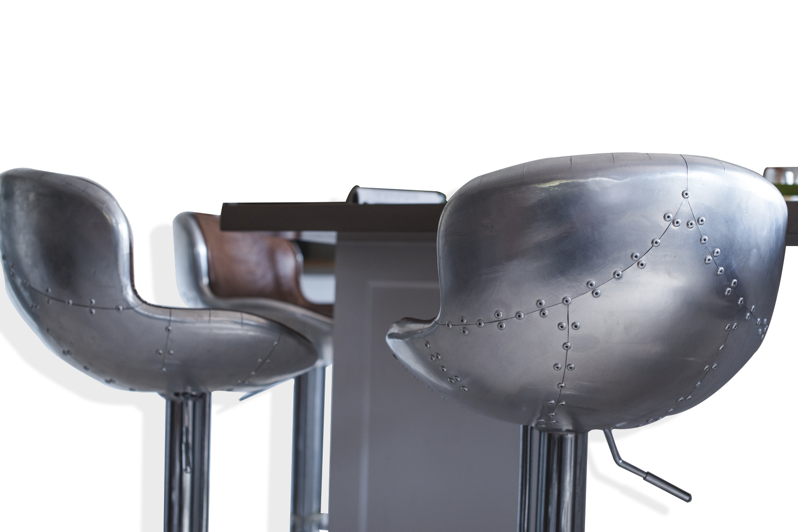 AVIATOR | INDUSTRIAL LEATHER BAR STOOL RANGE