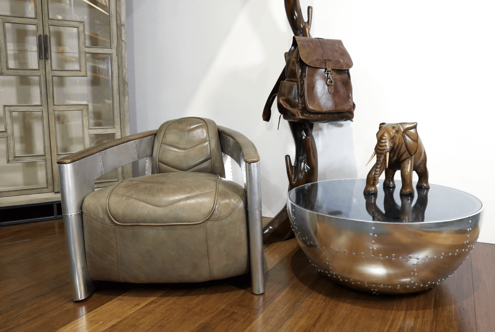 AVIATOR JET | INDUSTRIAL LEATHER ARMCHAIR