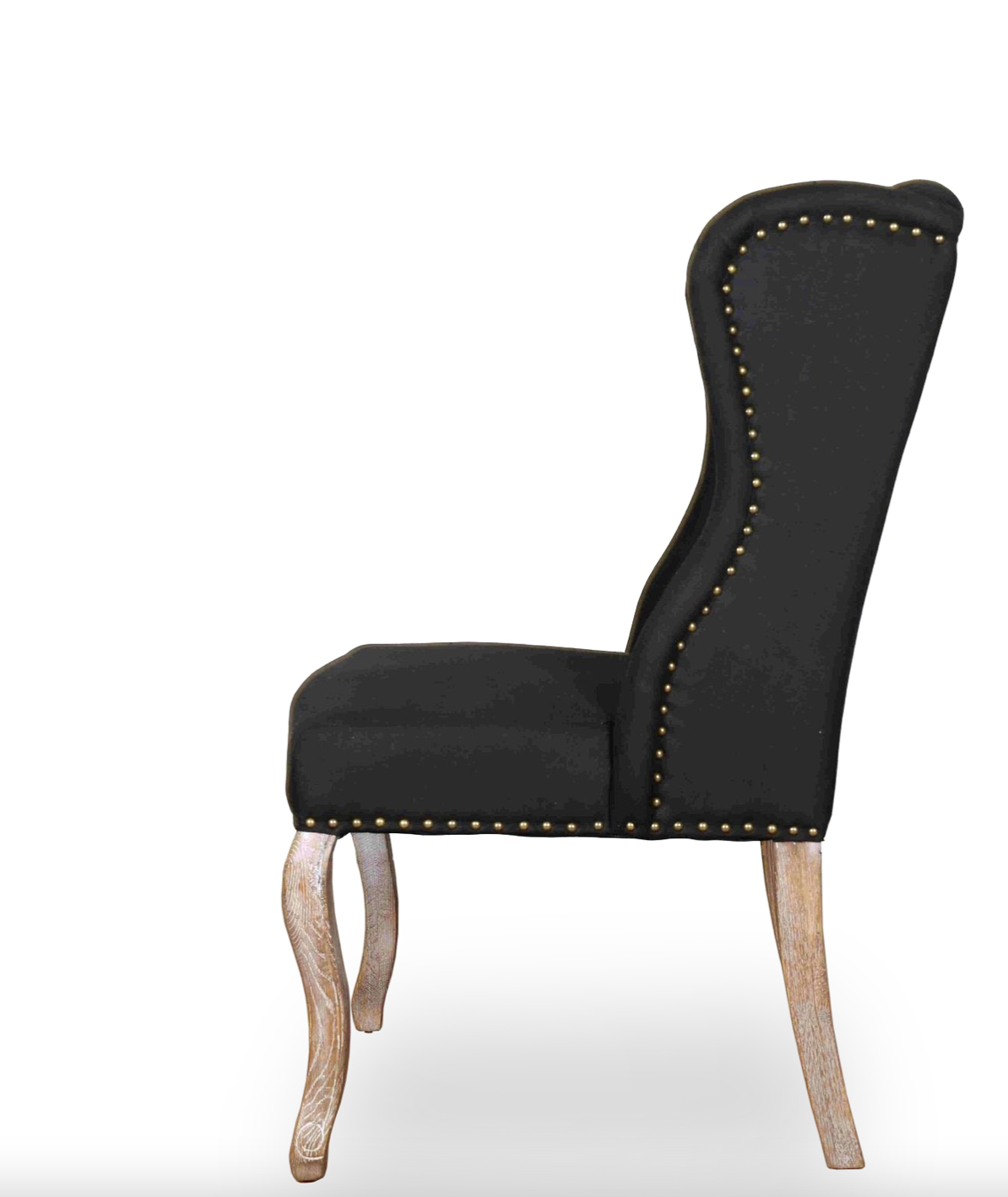 BAROQUE | WING-BACK FABRIC DINING CHAIR