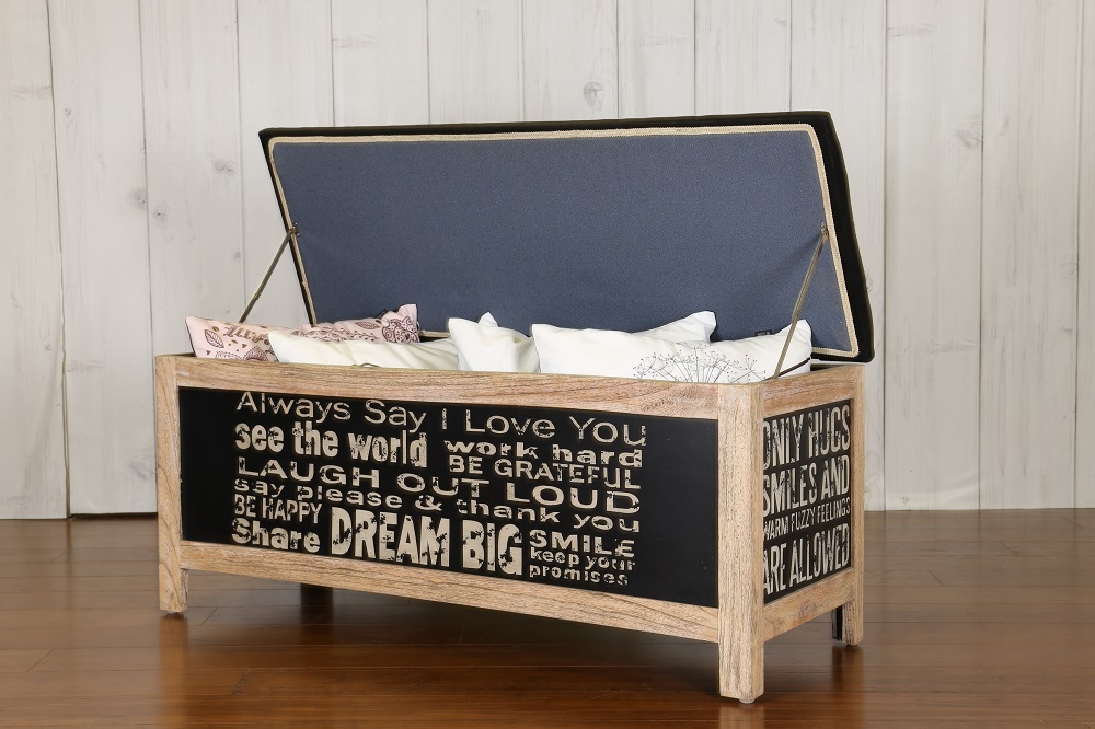 DORELLE | TIMBER BENCH WITH STORAGE