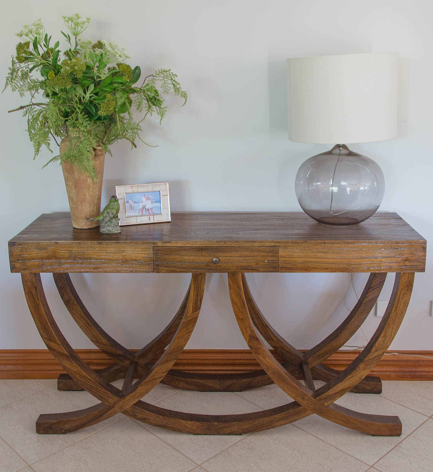 INVERTED ARC | RUSTIC TIMBER CONSOLE TABLE