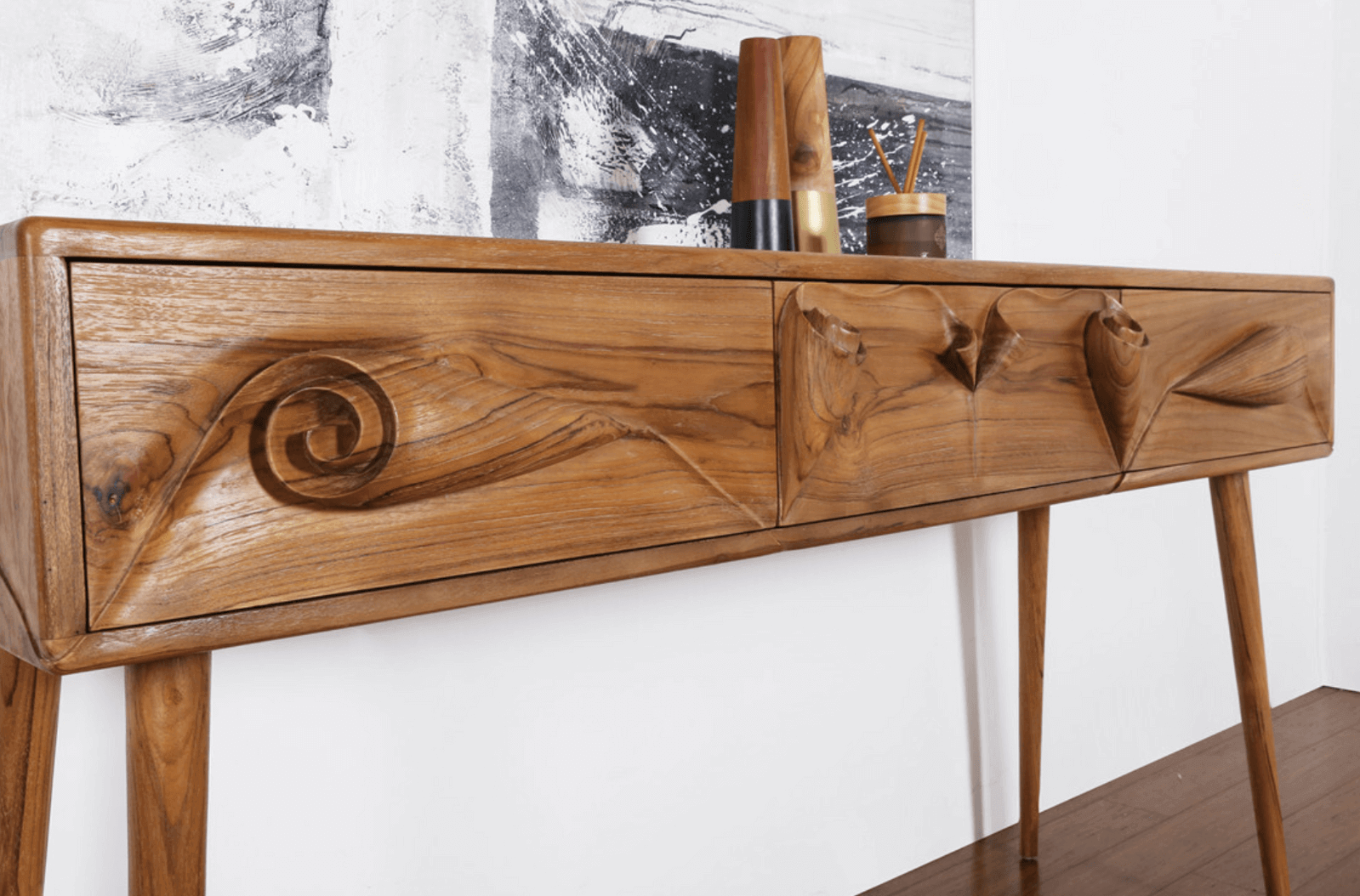 LEAF | TEAK TIMBER CONSOLE TABLE
