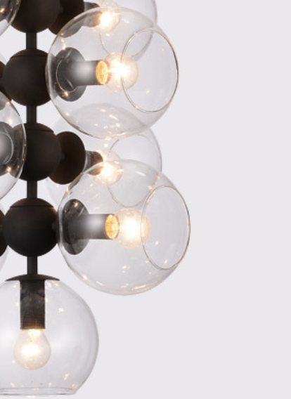 GLOBE | VERTICAL BULB CLUSTER CHANDELIER