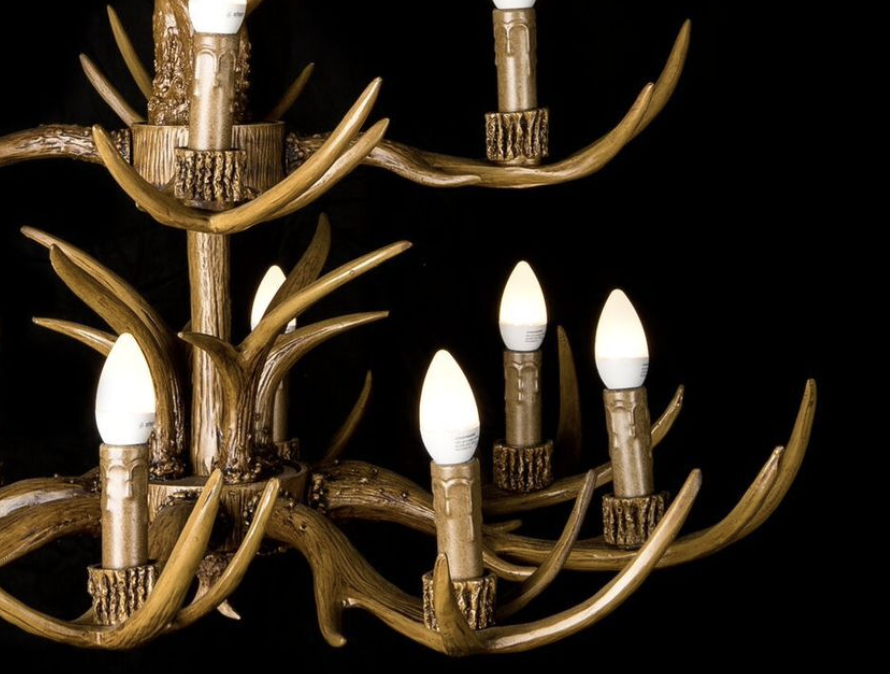 LAKESIDE | 2-TIER RESIN CHANDELIER