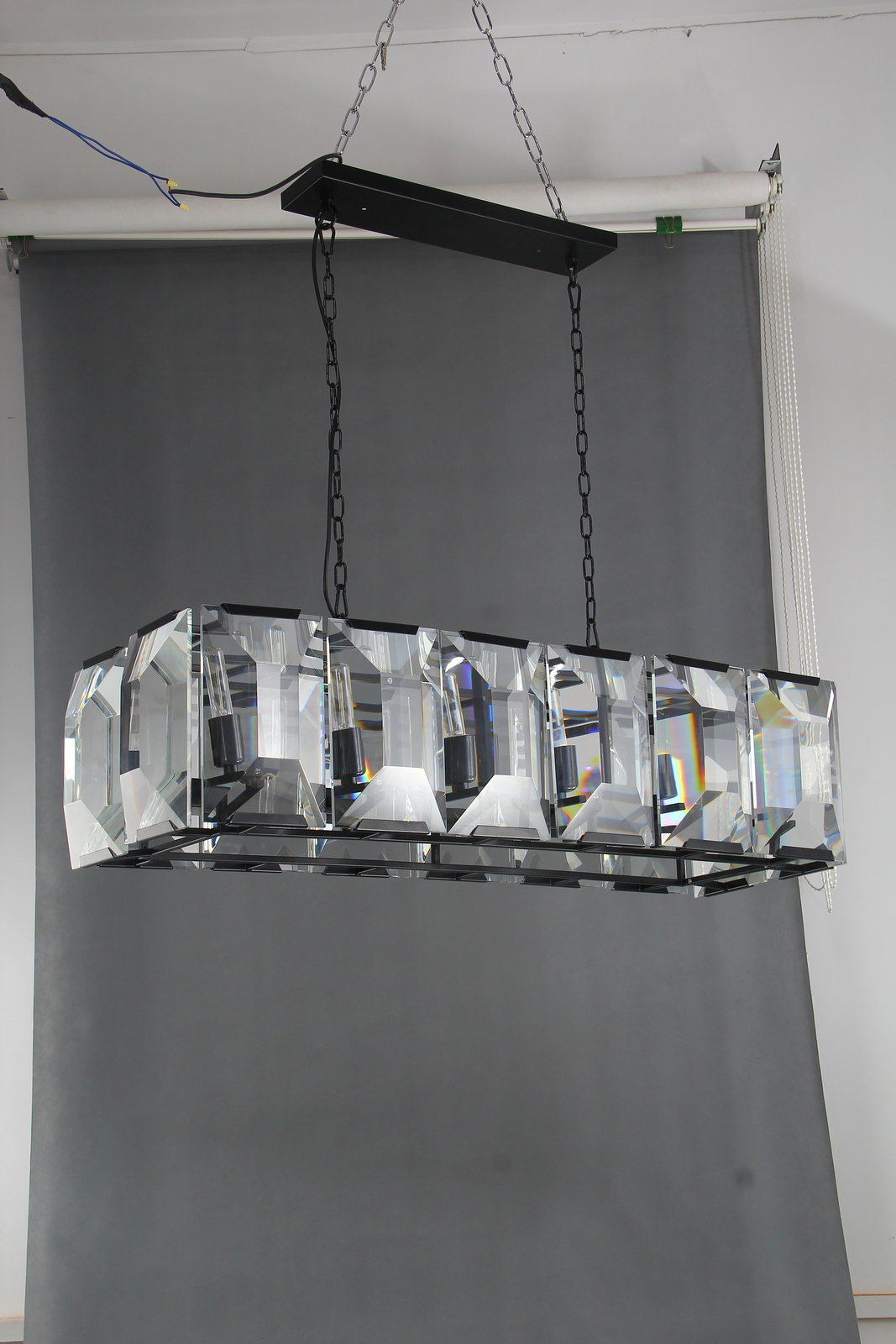 PRISM | RECTANGULAR CRYSTAL CHANDELIER 