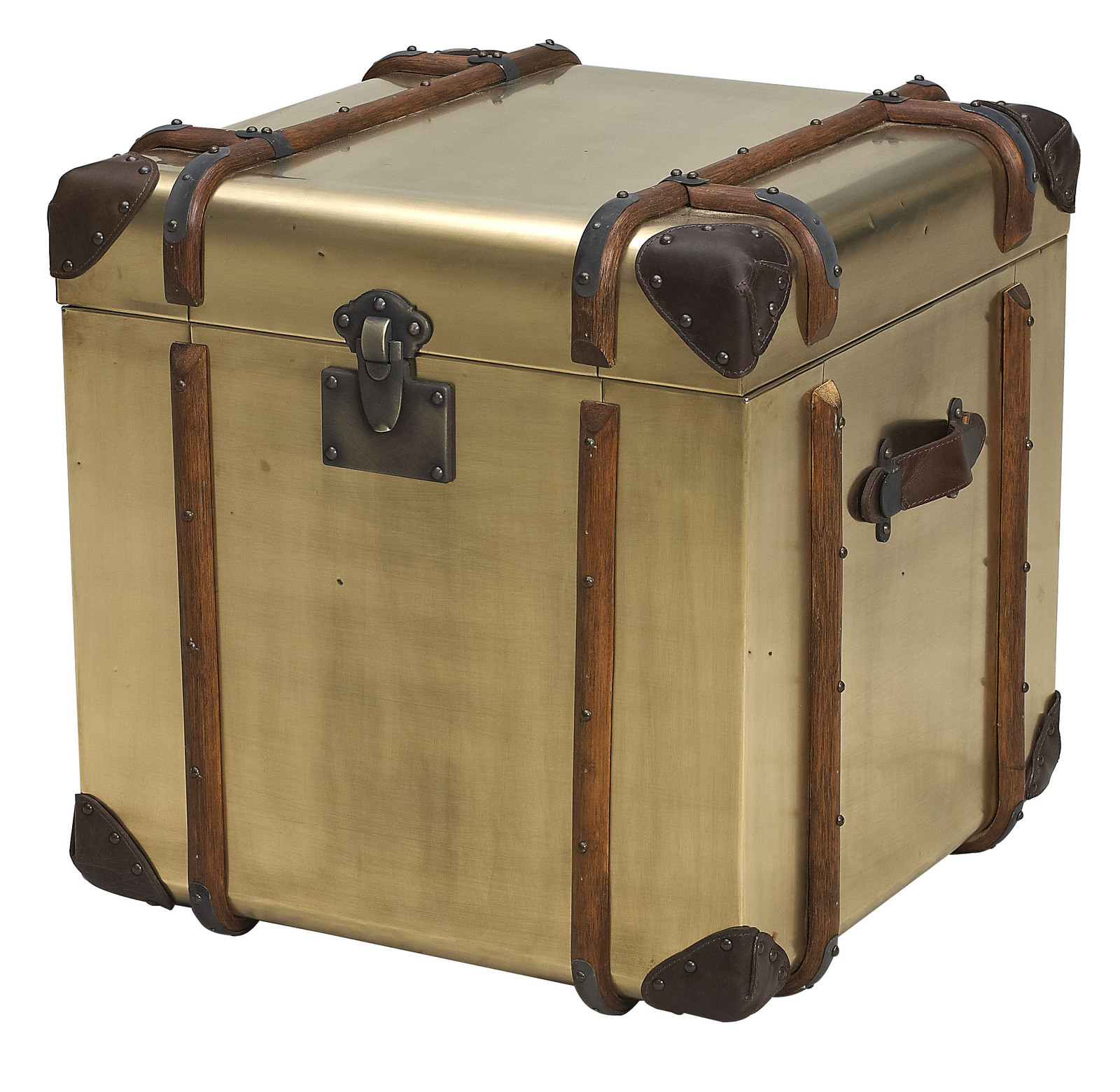 POLSTAR | VINTAGE BRASS TRUNK SIDE TABLE 