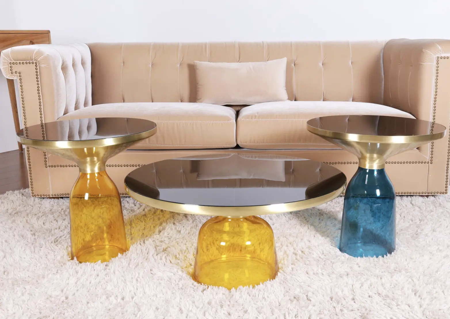 TEMPLE | VIBRANT GLASS COFFEE/SIDE TABLE RANGE