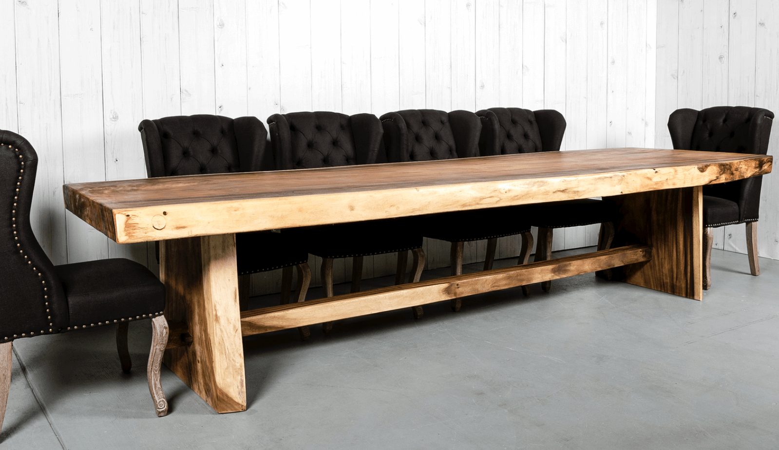RUST | WOOD TIMBER DINING TABLE