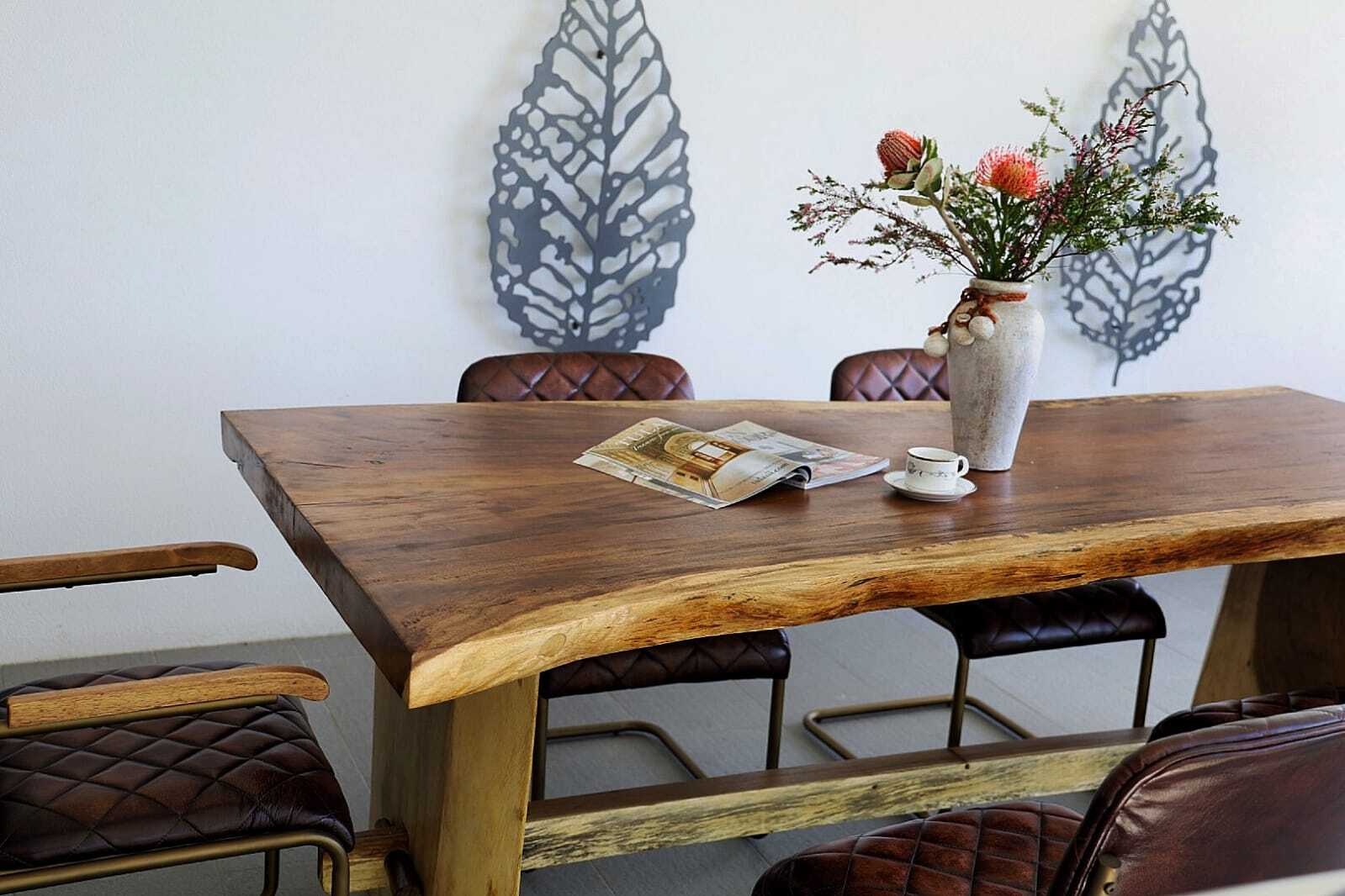 Wood Log Dining Table Brisbane