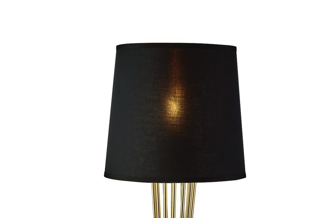 Black and gold lamp floor discount