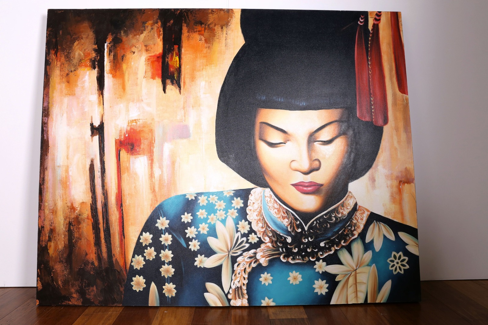 Oriental Woman Canvas Art Brisbane