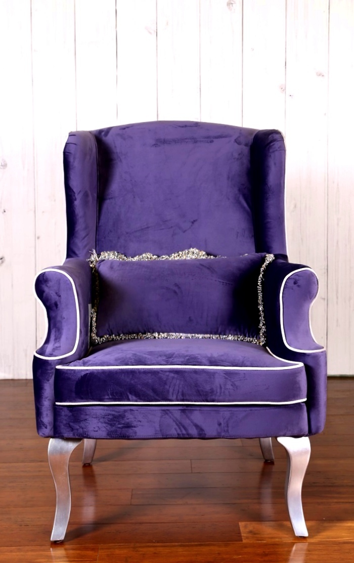Marie Classic Lux Wing Armchair Lounge Furniture Brisbane