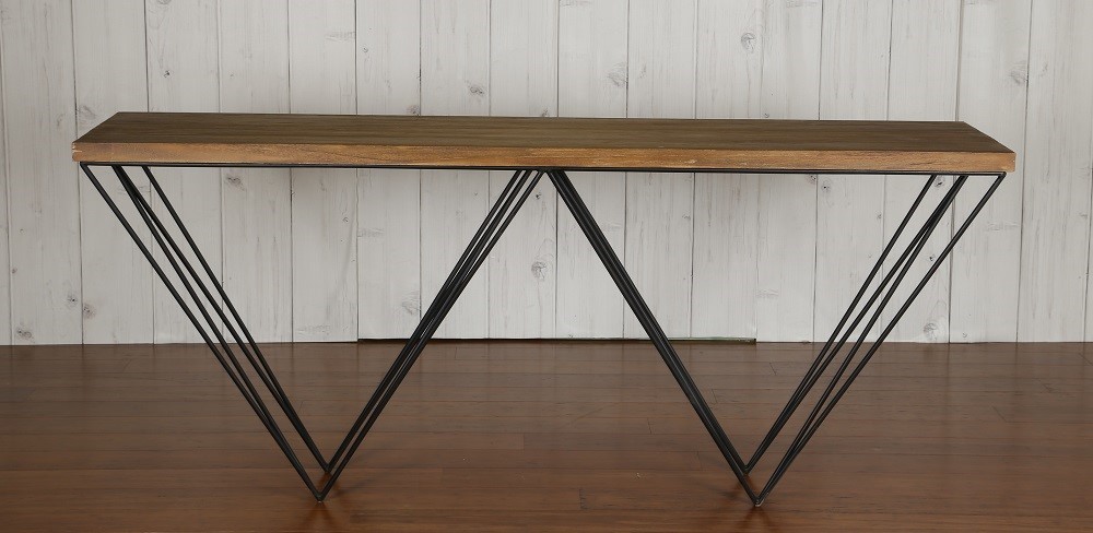 Geo Modern Timber Console Table, Geo Console Table
