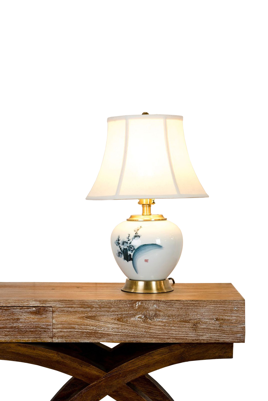 BLUE BELL PORCELAIN TABLE LAMP