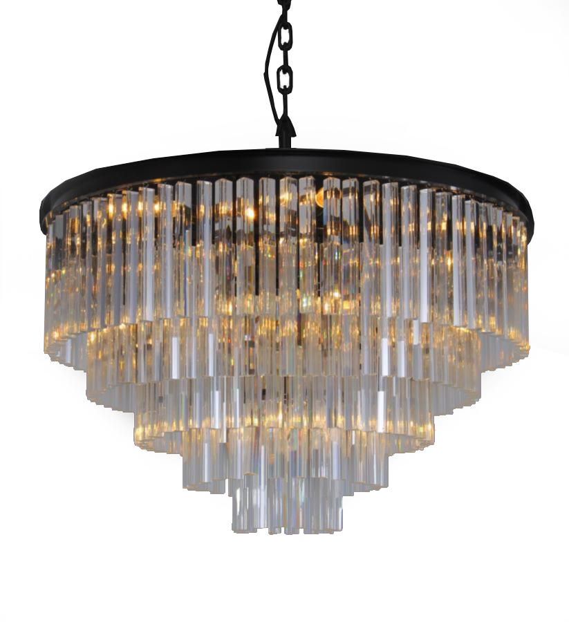 Rectangle crystal shop chandelier flush mount