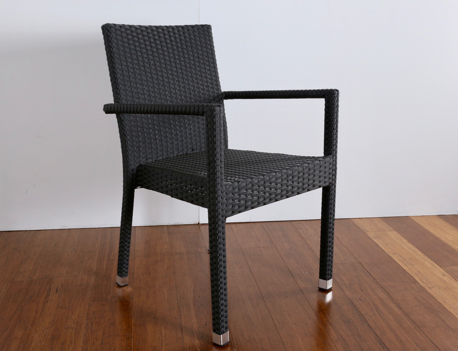 Black Synthetic Rattan Outdoor Dining Chair Furniture Brisbane