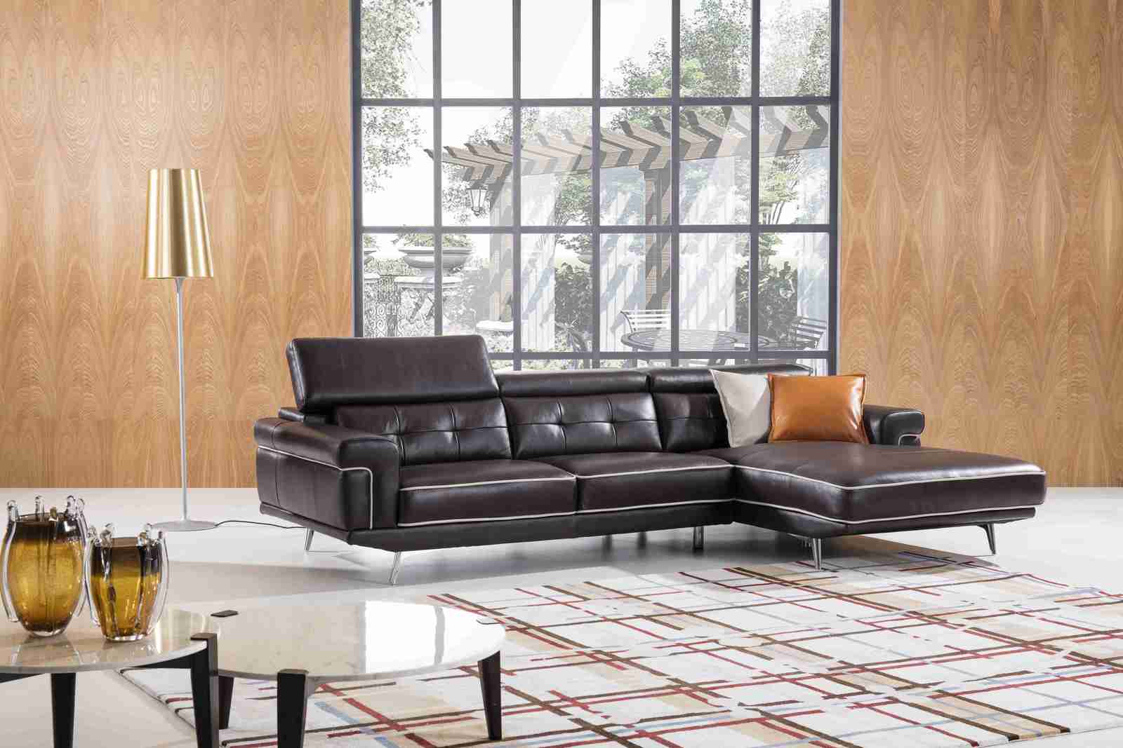 Leather Lounge Sofa Brisbane Style Modern Furniture