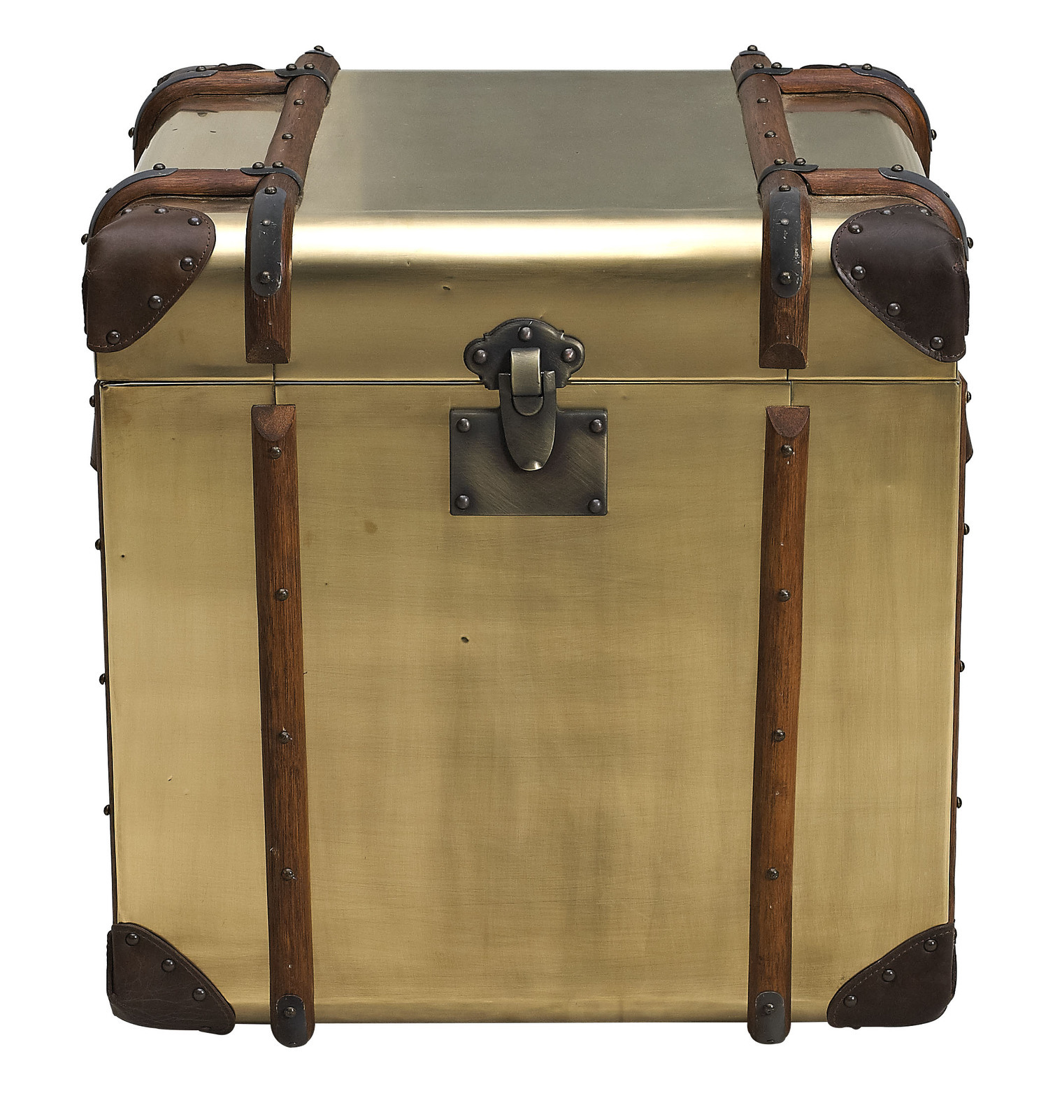 POLSTAR VINTAGE BRASS TRUNK SIDE TABLE