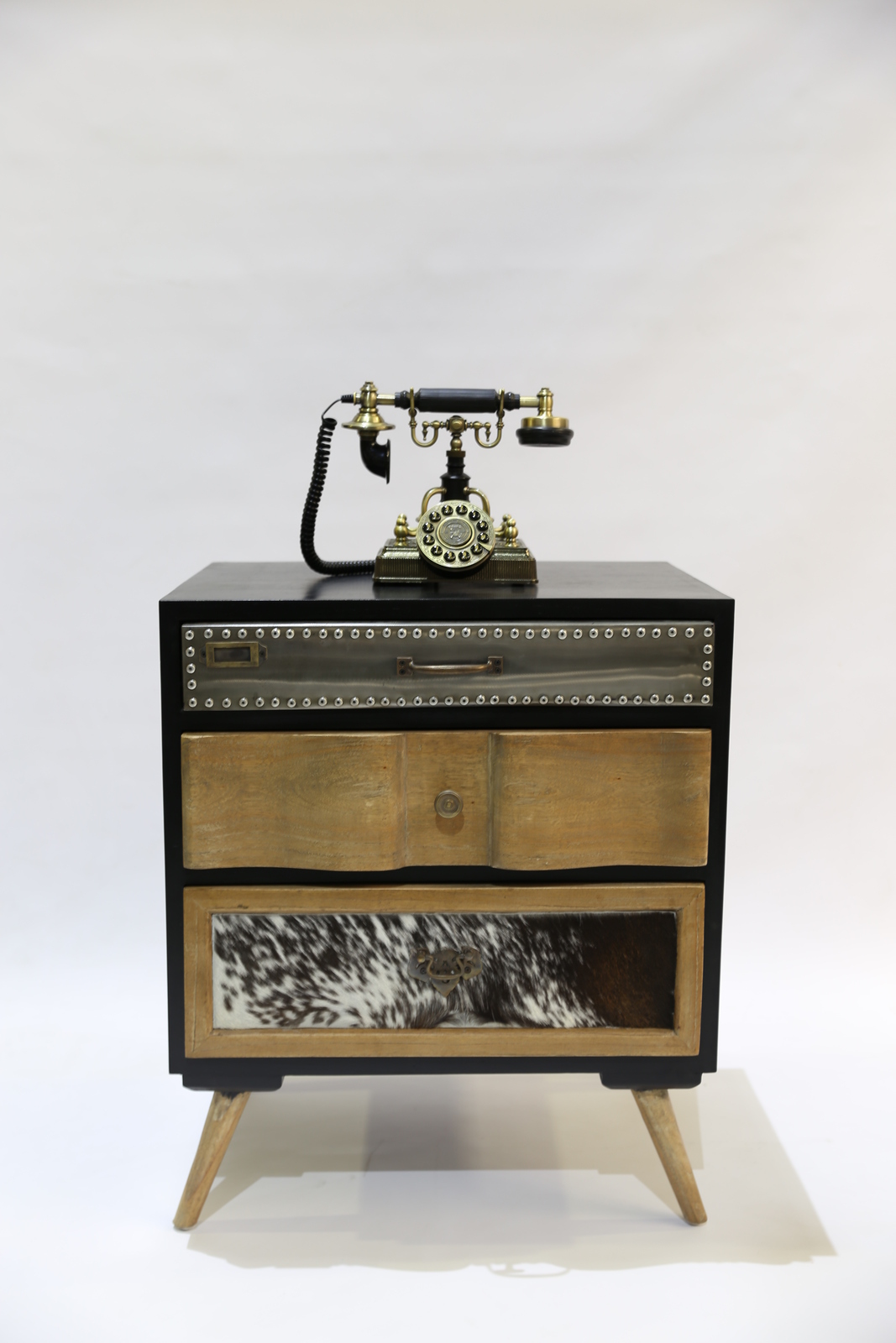 Provincial Rustic Timber Side Table Industrial Furniture Brisbane