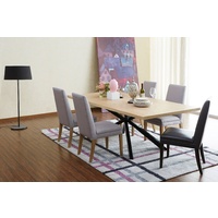 AGAVE RECTANGULAR TIMBER TOP DINING TABLE