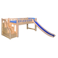 JOY | TIMBER BUNK BED WITH SLIDE