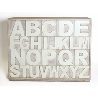 ALPHABET TIMBER CHEST OF DRAWERS
