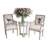 ANIMAL PRINT | SQUARE BACK CARVER DINING CHAIR