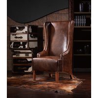 ROYAL BROWN LEATHER OFFICE CHAIR