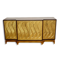 LUXE WALNUT WOOD CREDENZA-BUFFET