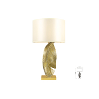 FEATHER | EXTRAVAGANT BRASS & GOLD TABLE LAMP RANGE