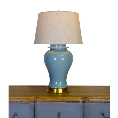 CAROLINA BLUE PORCELAIN TABLE LAMP