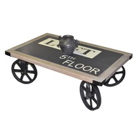 LOFT | INDUSTRIAL COFFEE TABLE - NO DRAWERS