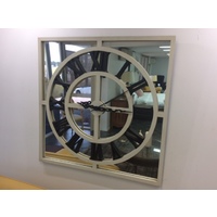 SQUARE ROMAN CLOCK MIRROR