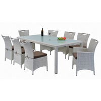 NEW VICTORIA 9 PIECE OUTDOOR DINING SETTING