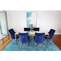 SCHYE ELEGANT MIRRORED DINING TABLE