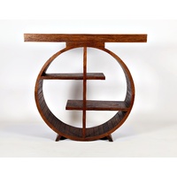 RETRO WALNUT TIMBER BARREL DISPLAY UNIT