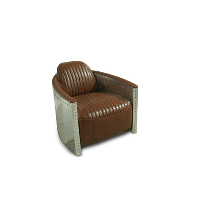 AVIATOR ART DECO TAN LEATHER LOUNGE RANGE