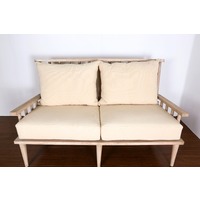 DORIC CREAM COASTAL 2-SEATER SOFA