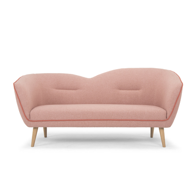 KISS ME 3-SEATER FABRIC OR VELVET SOFA
