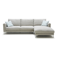PORTLAND 2 & 3-SEATER FABRIC SOFA PLUS CHAISE