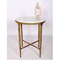 DEVILLE | ROUND MARBLE SIDE TABLE