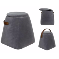 QUESTA | VELVET STOOL OTTOMAN