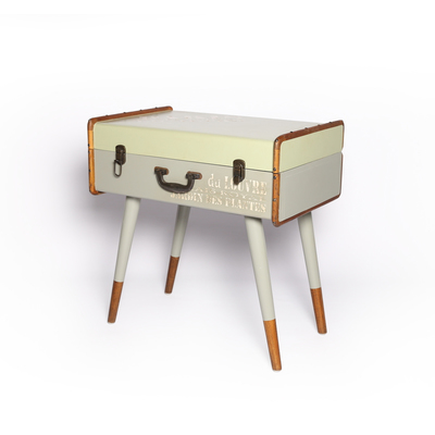 LUGGAGE | RETRO TIMBER SIDE TABLE