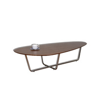 DAVA TIMBER OR WHITE MARBLE TOP COFFEE TABLE