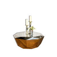 TIFFANY | MODERN SILVER DIAMOND COFFEE TABLE