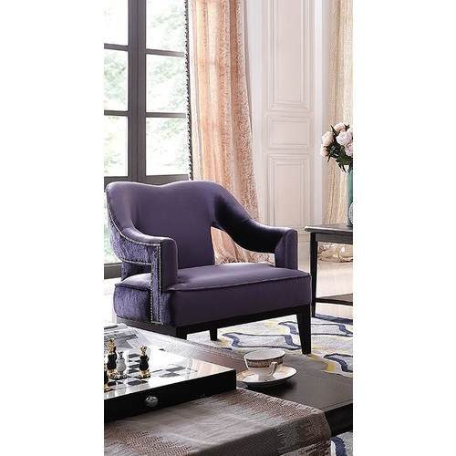 OLIVIA | CLASSIC LUX OCCASIONAL ARMCHAIR - VIOLET