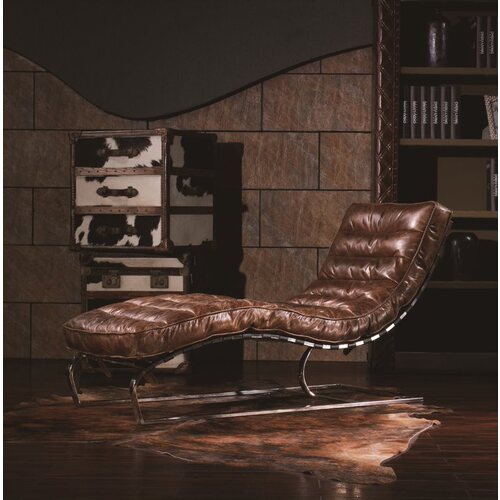 THE DOCTOR | MODERN LEATHER LOUNGE CHAIR - BROWN